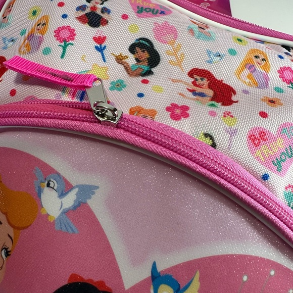 Disney Pink Princess Backpack NWT few tiny dark marks - Picture 11 of 15